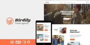Birdily - Travel Agency & Tour Booking WordPress Theme 95% OFF
