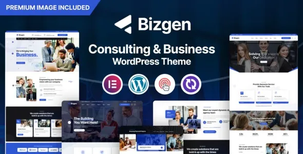 Bizgen – Business Consulting WordPress Theme + RTL 95% OFF