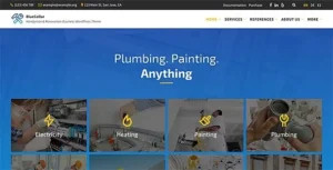 BlueCollar - Handyman & Renovation Business WordPress Theme 95% OFF
