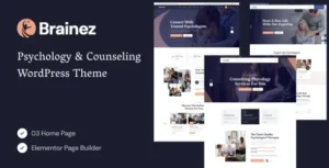 Brainez – Psychology And Counseling WordPress Theme 95% OFF