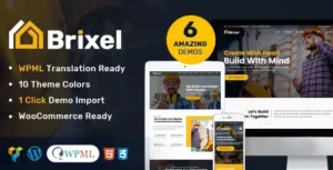 Brixel Building Construction WordPress Theme [95% OFF]
