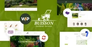 Buisson - Gardening & Landscaping Services WordPress Theme 95% OFF