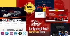 Carepair- Car Service & Auto Repair WordPress Theme 95% OFF