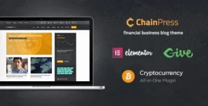 ChainPress – Financial WordPress Business Blog Theme 95% OFF