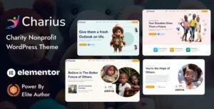 Charius – Nonprofit Charity WordPress Theme 95% OFF