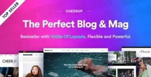 CheerUp – Food, Blog & Magazine WordPress Theme [95% OFF]