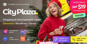 City Plaza - Entertainment Center & Shopping Mall WordPress Theme 95% OFF
