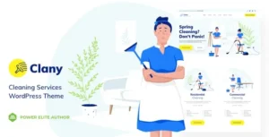 Clany – Cleaning Services WordPress Theme 95% OFF