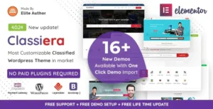 Classiera – Classified Ads WordPress Theme [95% OFF]