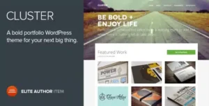 Cluster – A Bold Portfolio WordPress Theme [95% OFF]