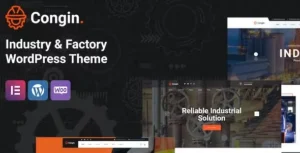 Congin – Industry & Factory WordPress Theme 95% OFF