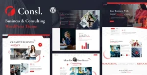 Consl - Consulting Business WordPress Theme 95% OFF