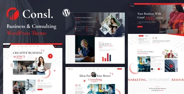 Consl – Consulting Business WordPress Theme 95% OFF