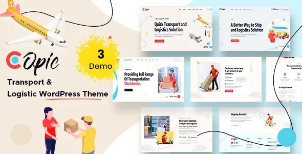 Copic – Transport & Logistics WordPress Theme 95% OFF