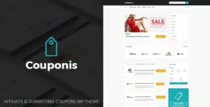 Couponis – Affiliate & Submitting Coupons WordPress Theme [95% OFF]