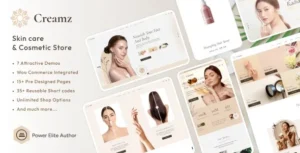 Creamz- Beauty Salon & Spa WooCommerce Theme 95% OFF