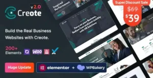 Creote – Corporate & Consulting Business WordPress Theme [95% OFF]