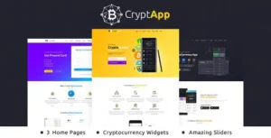 CryptApp – Landing Page Theme [95% OFF]