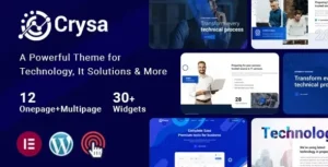Crysa - IT Solutions WordPress Theme 95% OFF