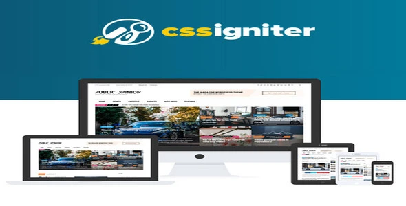 CSS Igniter Public Opinion WordPress Theme [95% OFF]
