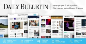Daily Bulletin – Magazine & Newspaper WordPress Theme 95% OFF