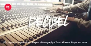 Decibel – Professional Music WordPress Theme [95% OFF]