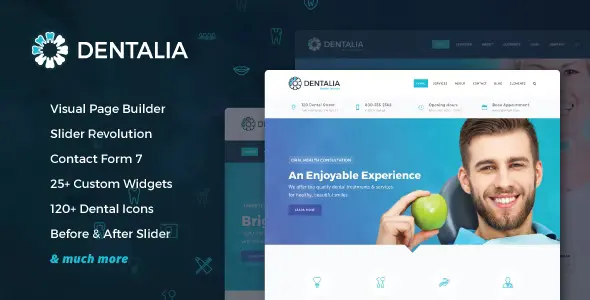 Dentalia – Dentist & Medical WordPress Theme [95% OFF]