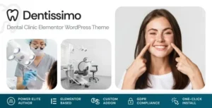 Dentissimo – Medical & Dentist WordPress Theme 95% OFF