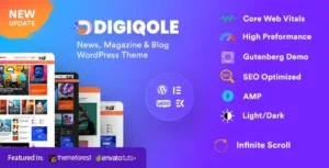 Digiqole – News Magazine WordPress Theme [95% OFF]