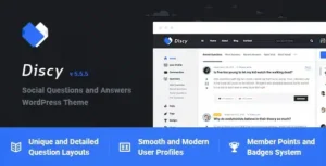Discy – Social Questions and Answers WordPress Theme [95% OFF]