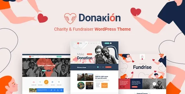 Donakion- Fundraising & Charity Foundation WordPress Theme + RTL 95% OFF