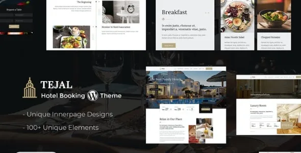 Download Tejal – Hotel Booking WordPress Theme Free