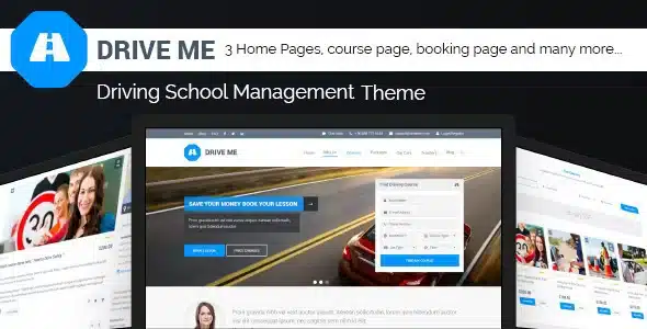 Driveme – Driving School WordPress Theme [95% OFF]
