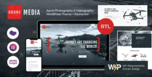 Drone Media Aerial Photography & Videography WordPress Theme [95% OFF]