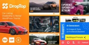 Drop-Top – Car Listing, Dealership & Rental WordPress Theme 95% OFF