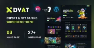 DYAT - eSports and Gaming NFT WordPress Theme 95% OFF