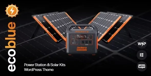 EcoBlue – Power Station & Solar Kits WordPress Theme 95% OFF