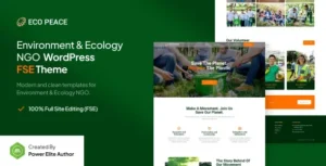 EcoPeace – Environment & Ecology NGO FSE WordPress Theme 95% OFF