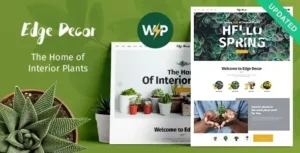 Edge Decor – A Modern Gardening & Landscaping WordPress Theme 95% OFF