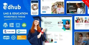 Edhub - Education WordPress Theme 95% OFF