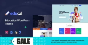 Educal - Online Courses & Education WordPress Theme + RTL 95% OFF