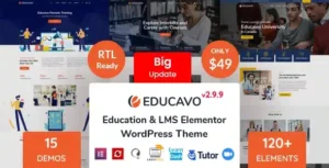 Educavo – Education WordPress Theme [95% OFF]