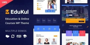 Edukul - Online Courses WordPress Theme 95% OFF