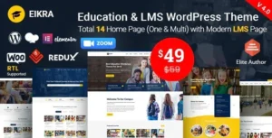 Eikra – Education WordPress Theme [95% OFF]