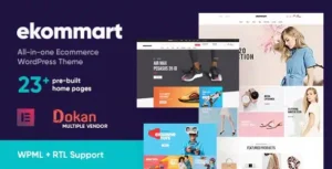 ekommart – All-in-one eCommerce WordPress Theme [95% OFF]