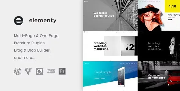 Elementy – Multipurpose One & Multi Page WordPress Theme 95% OFF