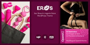 Eros – Sex Shop & Lingerie Store WordPress Theme 95% OFF