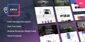 Event EM4U - Multiple Event Booking Conference Ticket WordPress Theme 95% OFF