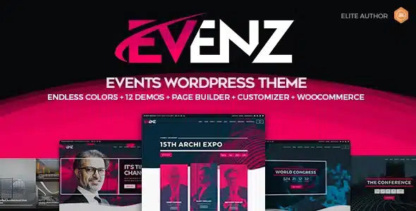 Evenz – Conference and Event WordPress Theme [95% OFF]