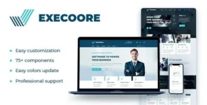 Execoore - Technology And Fintech Theme 95% OFF